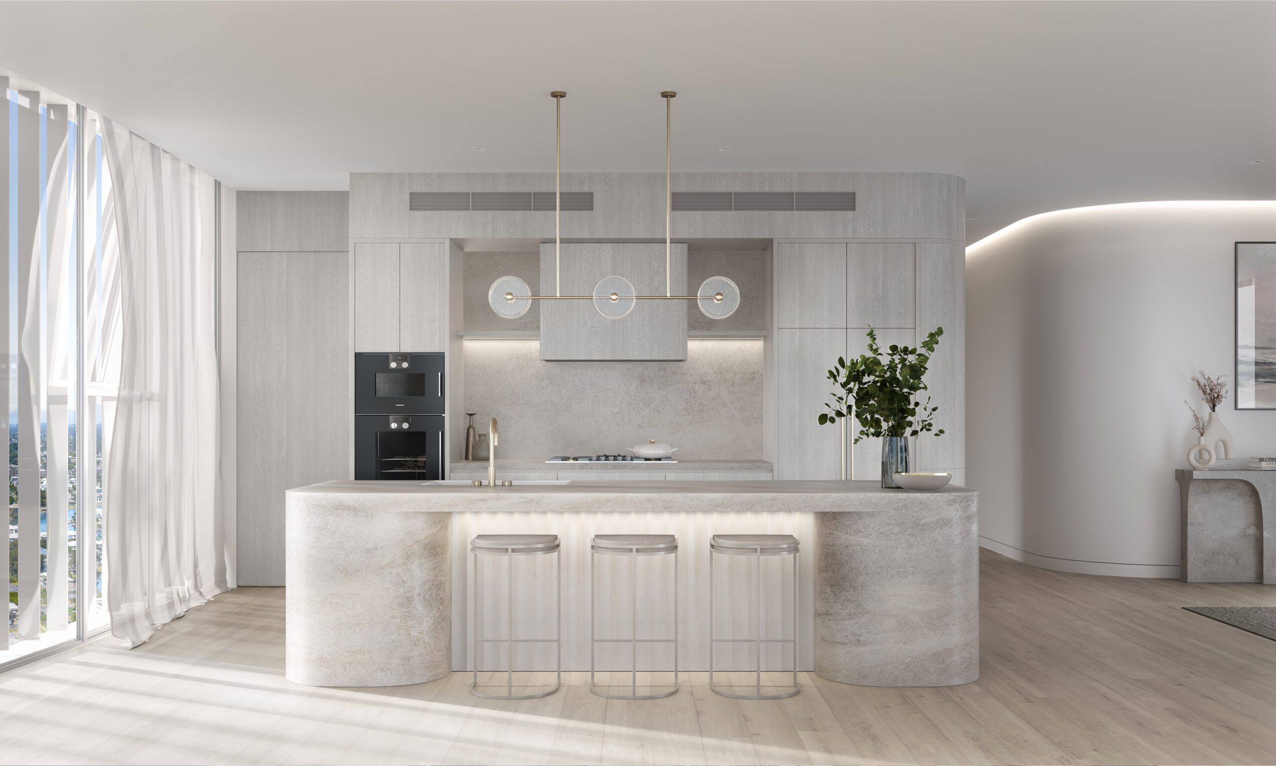 Belvue Broadwater Apartment Kitchen